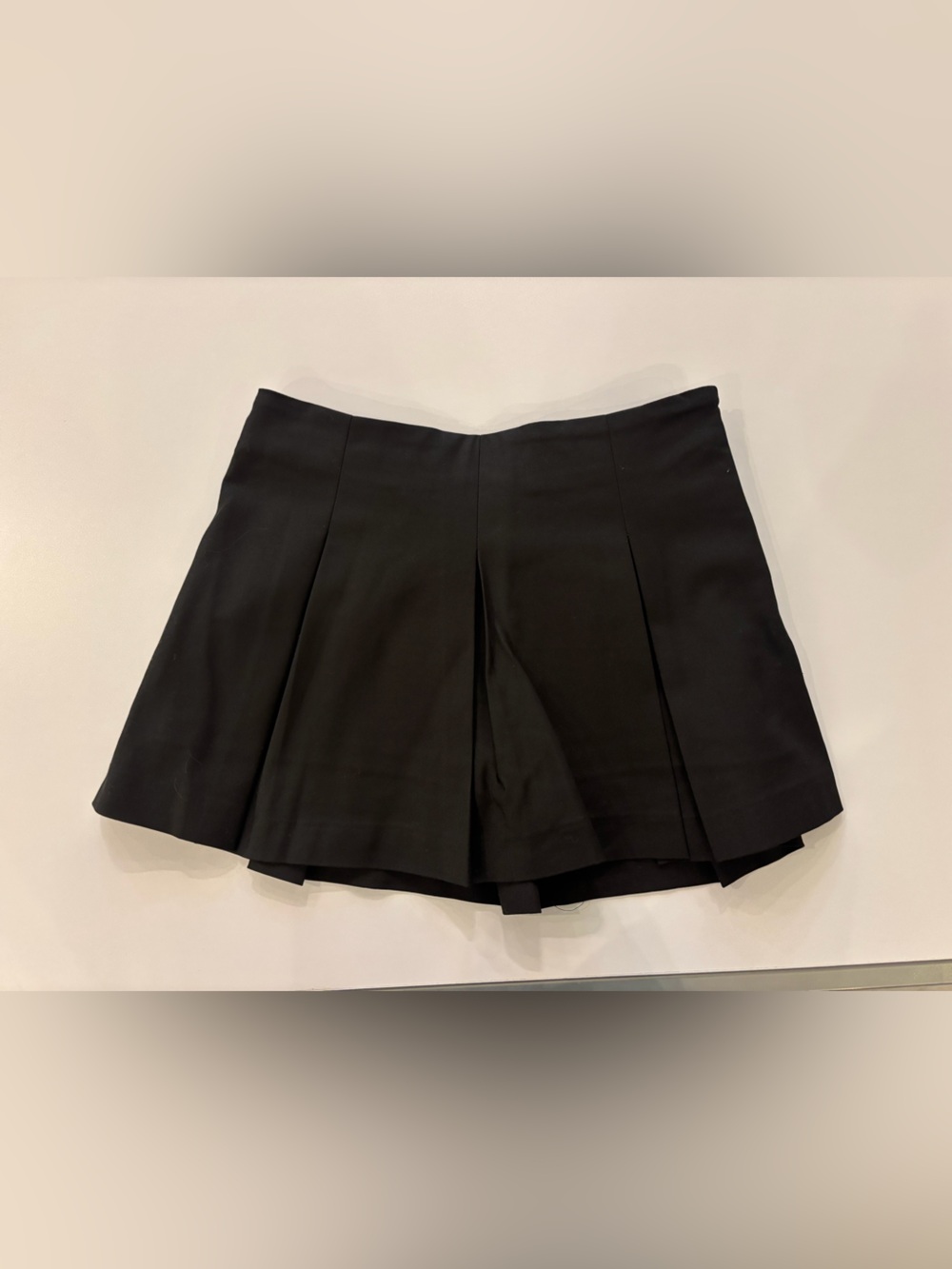 Katie J NYC Black Mini Skirt with shorts underneath